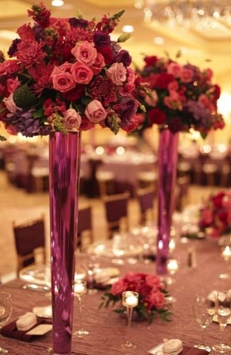 tall flower centerpiece 