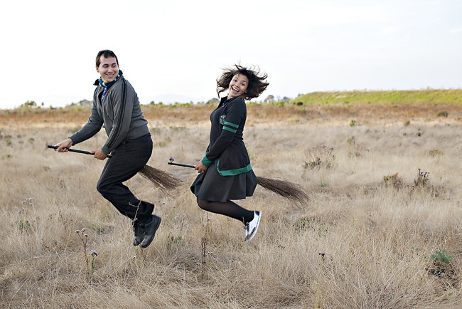 harry potter engagement photo