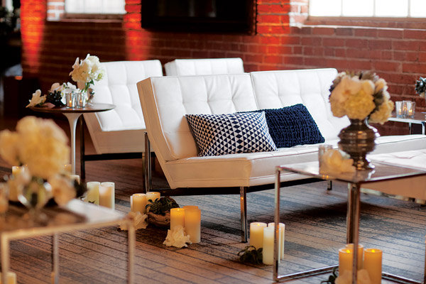 city loft wedding decor