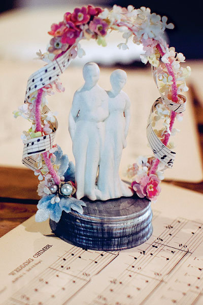 vintage cake topper