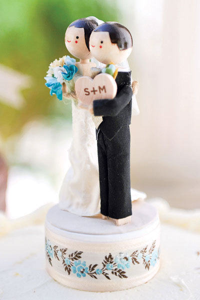 vintage cake topper