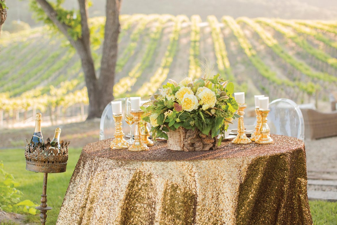 sequin tablecloth