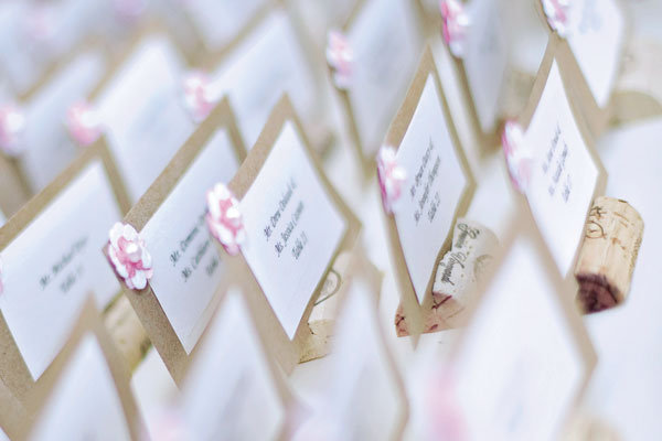 cork place cards