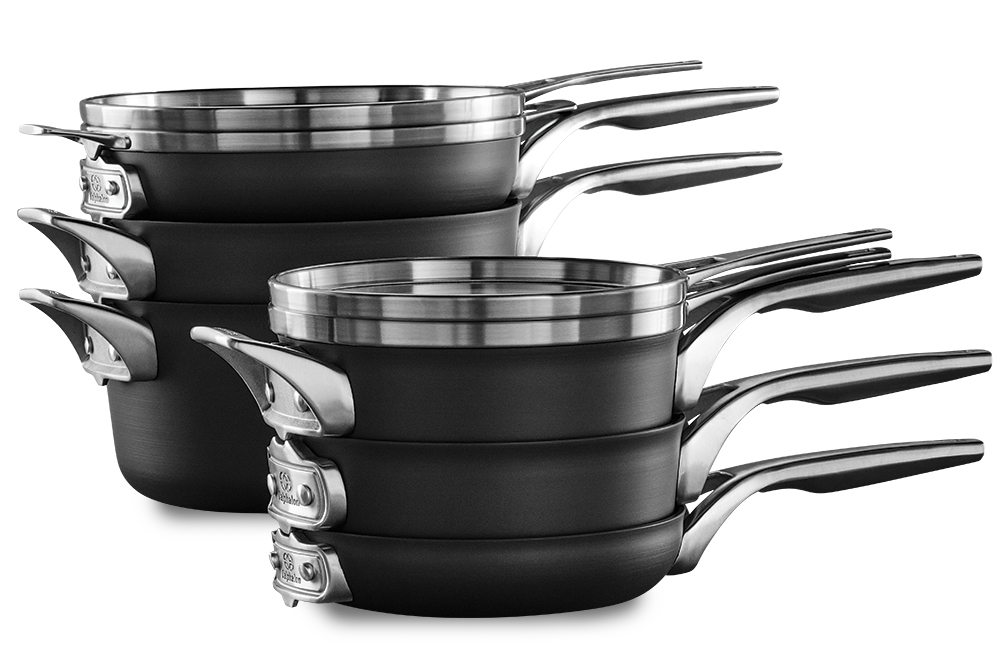 Calphalon Premier Space Saving Hard Anodized Nonstick Cookware 10 piece set