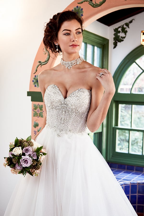 Glitter top on sale wedding dress