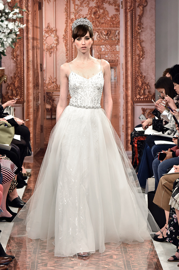 theia wedding dress and crown