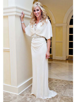 Candice Crawford Badgley Mischka reception gown