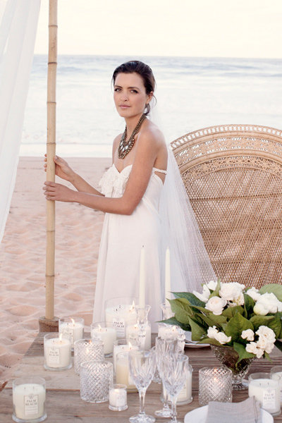 white beach wedding 