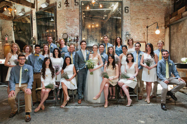 mixed gender bridal party