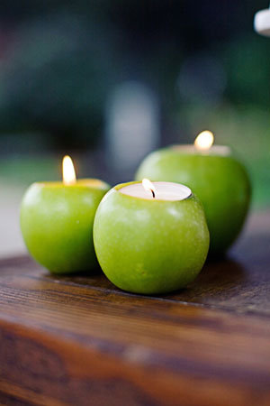 apple candles