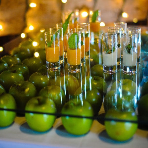 food display on apples