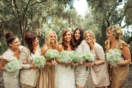 Baby's Breath Bridesmaid Bouquet