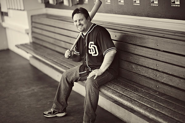 baseball engagement photos