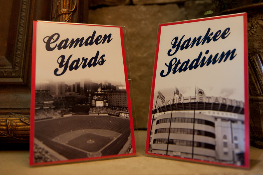 baseball theme table numbers