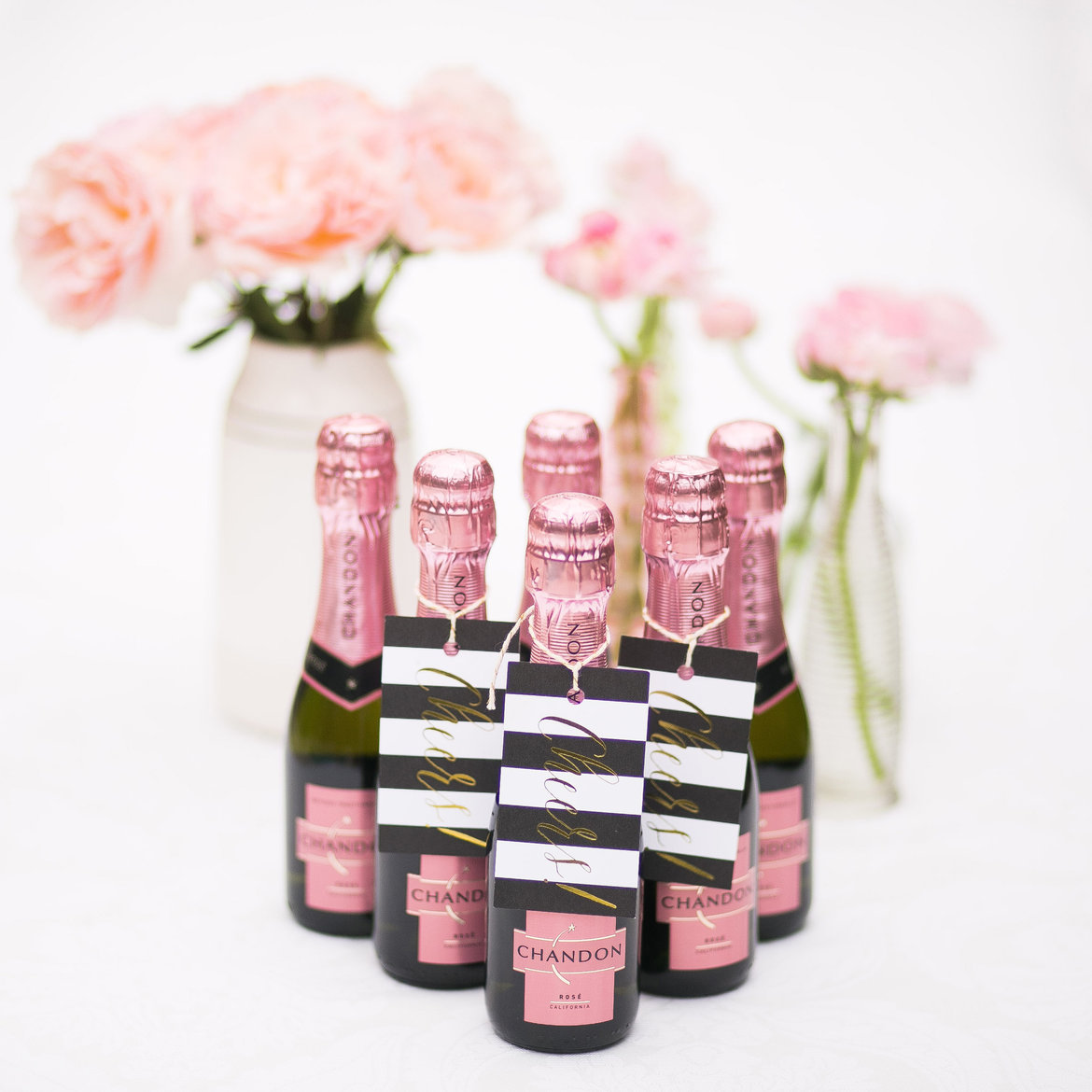 mini champagne bottles