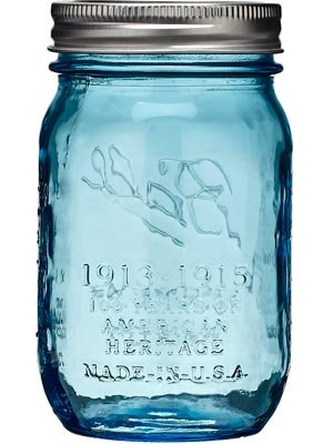 blue mason jars 