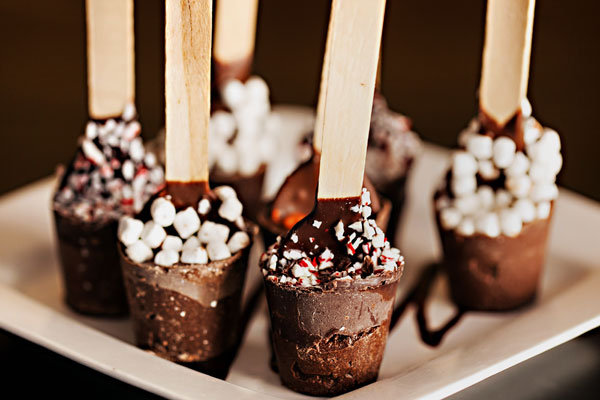 hot chocolate on a stick