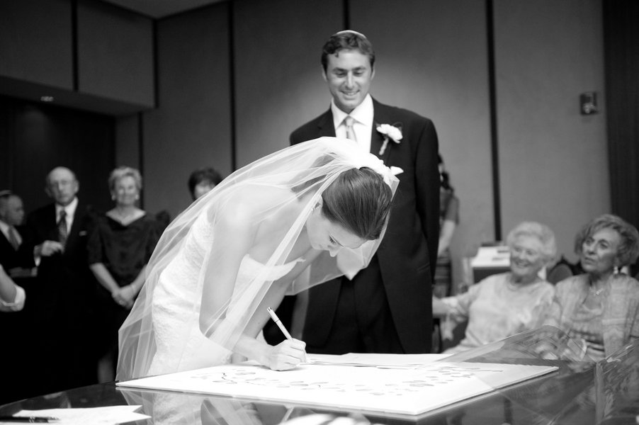 signing the ketubah