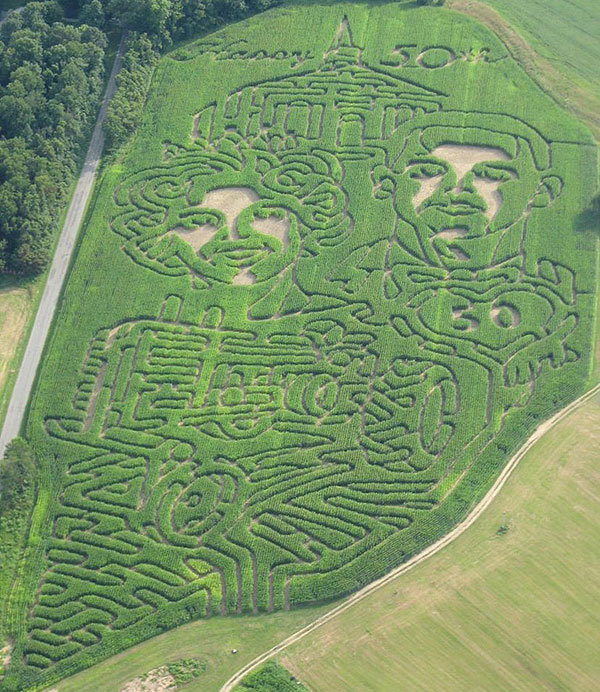 corn maze wedding anniversary gift