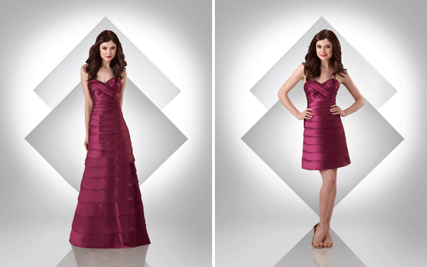 Bridesmaid dress with detachable skirt deals