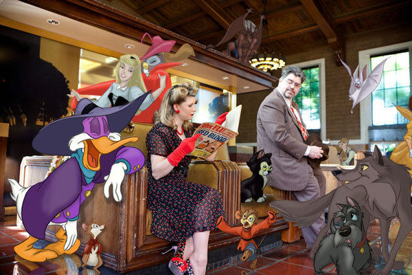 toontown disney themed engagement photos