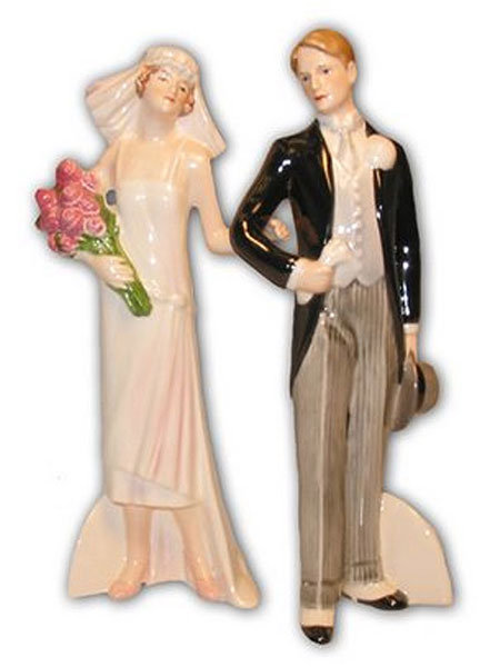 vintage porcelain cake topper