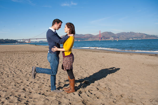 spoof engagement photo shoot