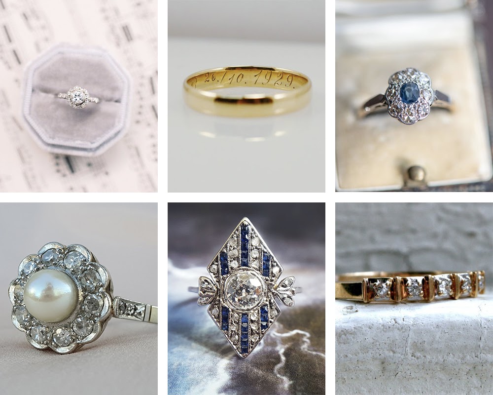 Vintage wedding rings