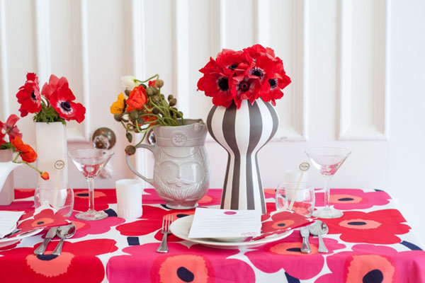 floral table cloth