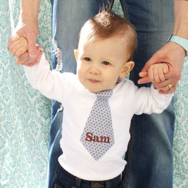 ring bearer wearing personalized tshirt