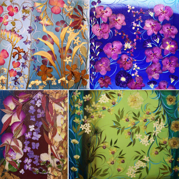 flowers into paintings