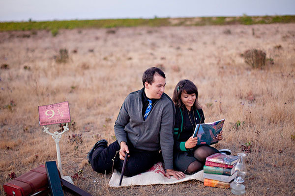 harry potter engagement photos