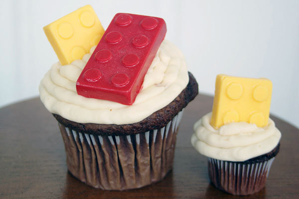 lego cupcake topper