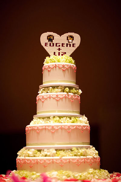lego wedding cake topper