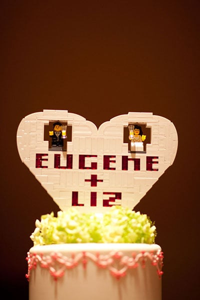 lego wedding cake topper