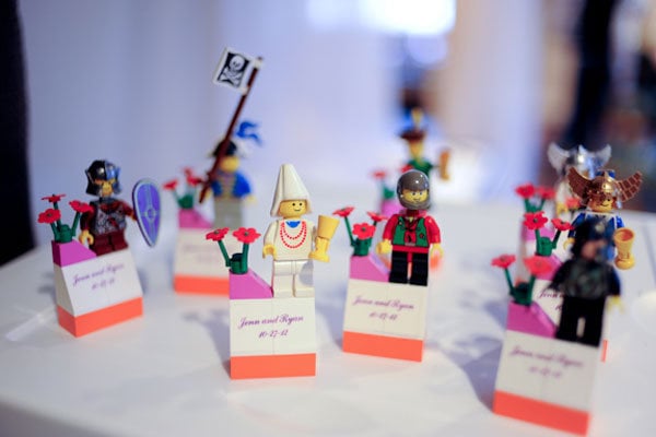 lego wedding escort cards