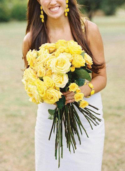 Long Stem Wedding Bouquet