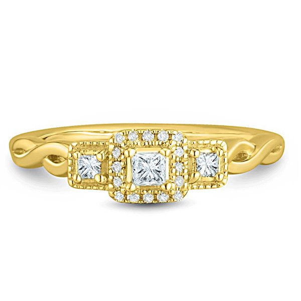 yellow gold engagement ring