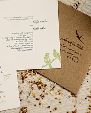 lovebird invitations 
