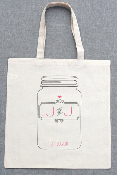 personalized mason jar tote 