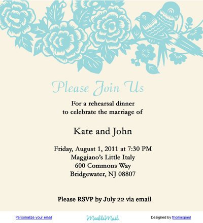 idea to try pretty email stationery for invites bridalguide