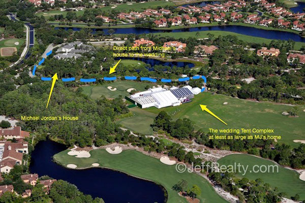 michael jordan's wedding layout