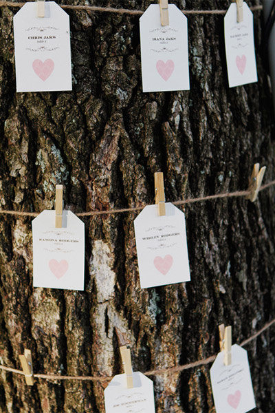 vintage wedding escort cards