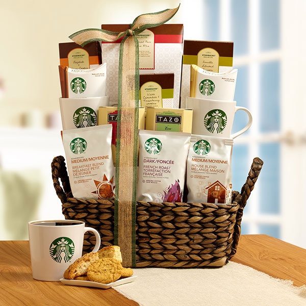 starbucks break time gift basket