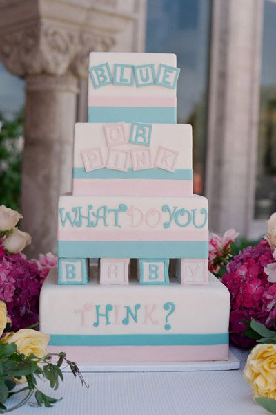 gender reveal cake baby shower cake leftover wedding cake uses