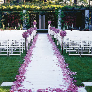 wedding ceremony aisle