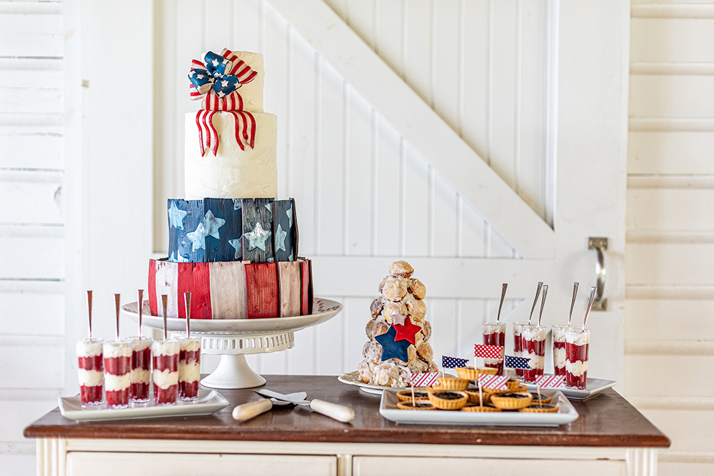 Patriotic wedding inspiration shoot