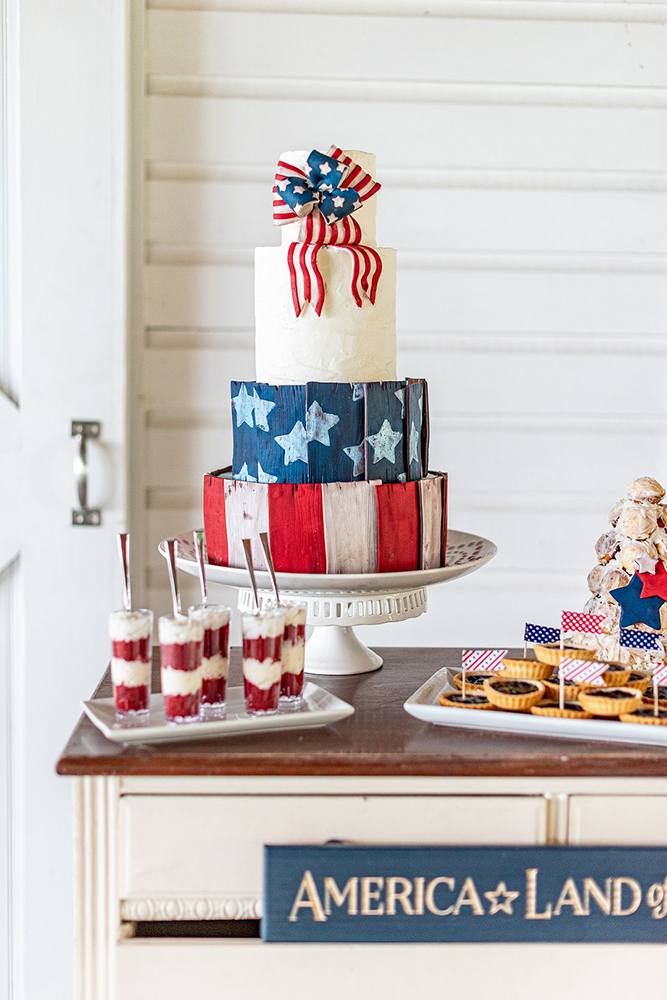 Patriotic wedding inspiration shoot