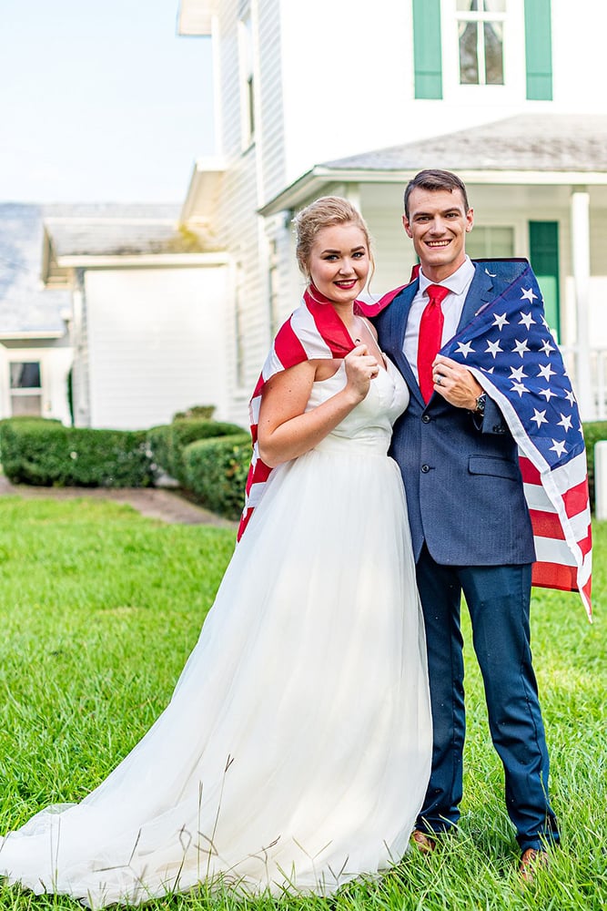 Patriotic wedding inspiration shoot