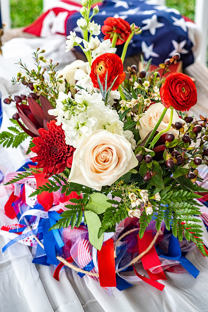 Patriotic wedding inspiration shoot